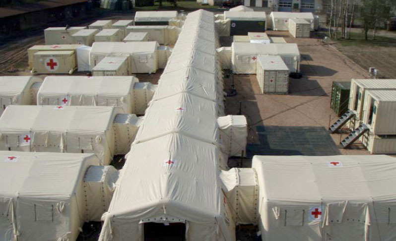 Carpa Inflabe comando de operaciones