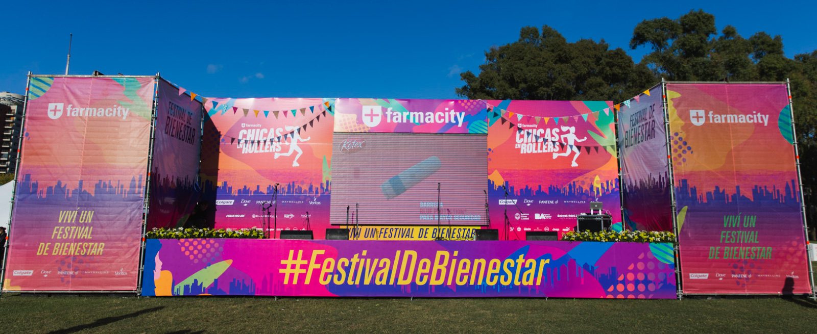 Escenario con estructura Tubular
